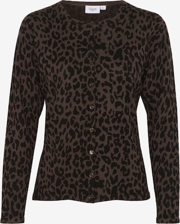 Cardigan 'Zhila' SAINT TROPEZ en marron : devant