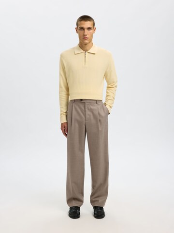 SELECTED Regular Trousers in Brown