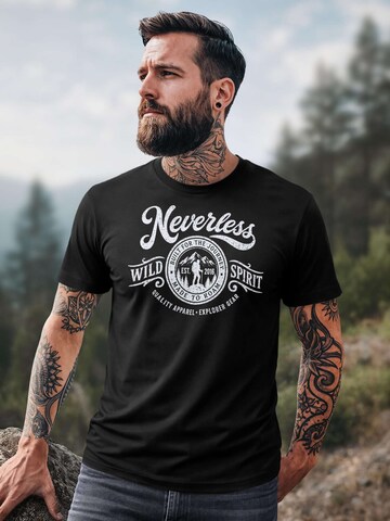 Neverless Shirt 'Wild Spirit' in Black