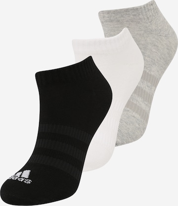 ADIDAS SPORTSWEAR Αθλητικές κάλτσες 'Thin And Light Sportswear -cut 3 Pairs' σε γκρι: μπροστά