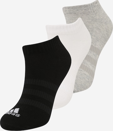 ADIDAS PERFORMANCE Sportsocken 'Thin and Light Sportswear Low-Cut 3 Pairs' in Grau: Vorderseite