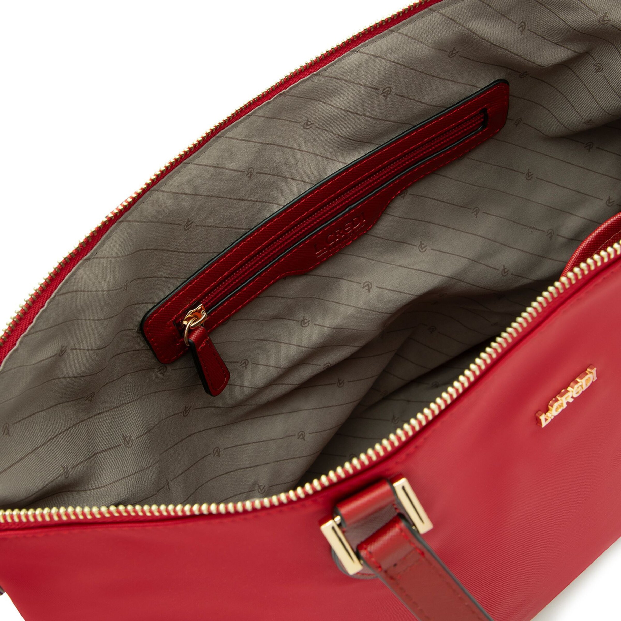 Cabas 'Alena' L.CREDI en rouge