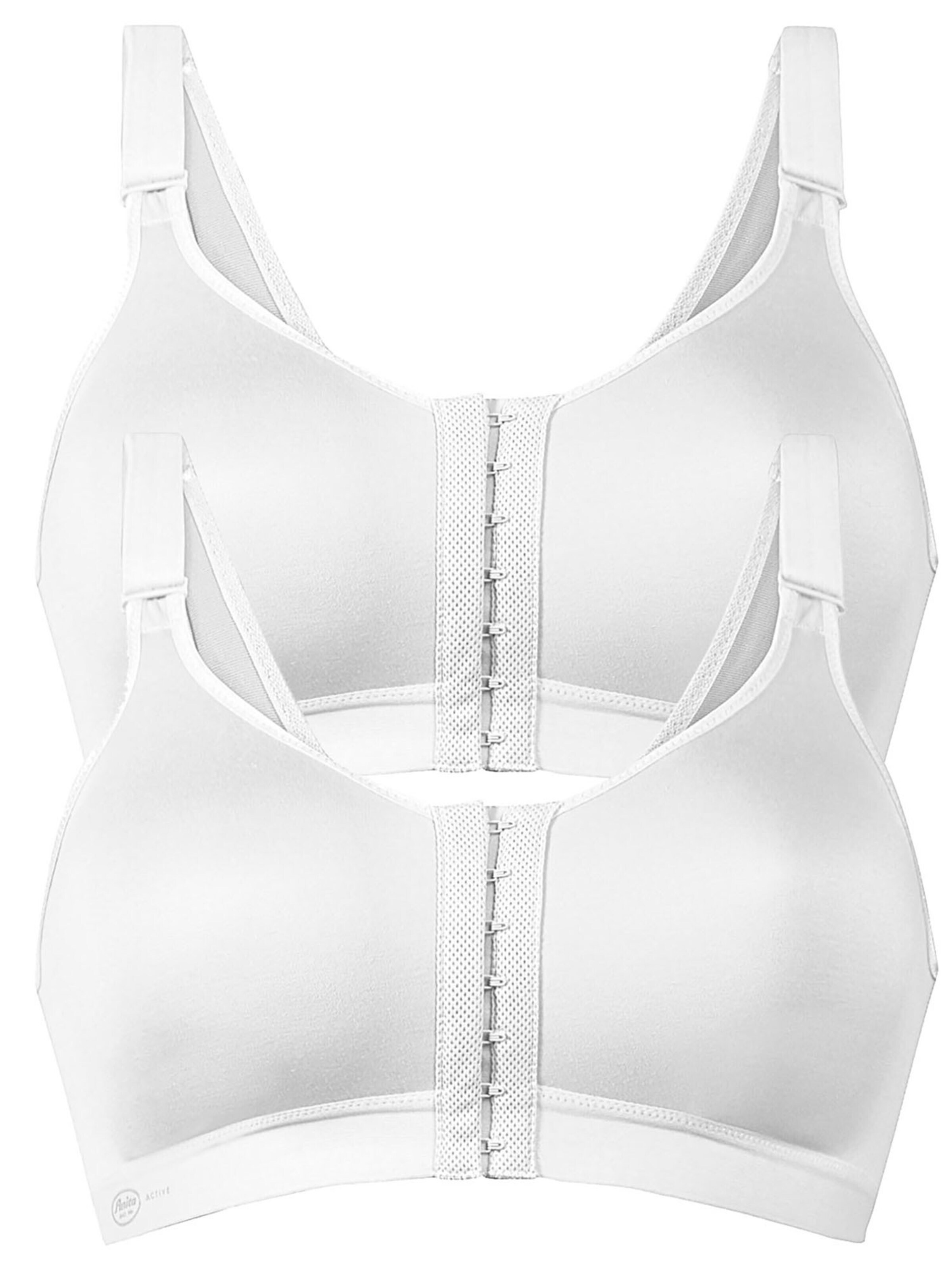 ANITA Bralette Bra 'Frontline Open' in White: front