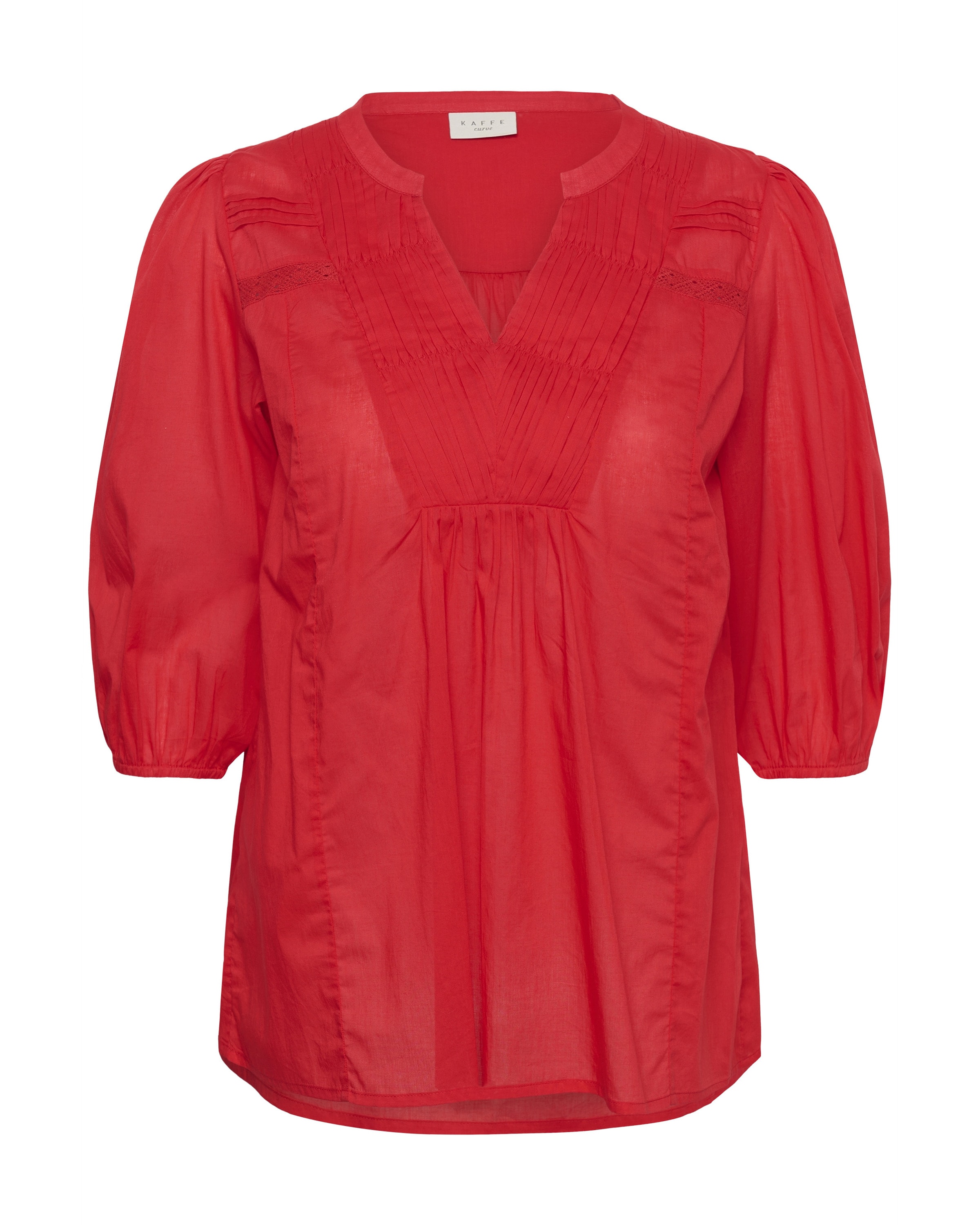 KAFFE CURVE - Blusa 'KCKarlia' em vermelho: frente