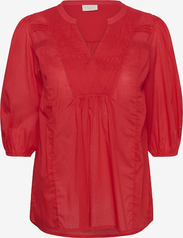 KAFFE CURVE - Blusa 'KCKarlia' em vermelho: frente