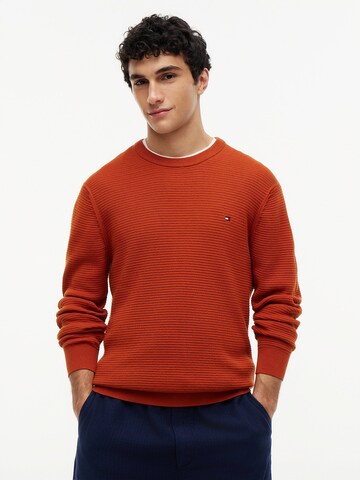 Pull-over TOMMY HILFIGER en orange : devant