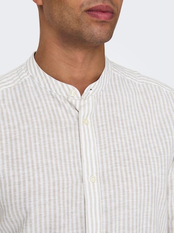 Only & Sons - Ajuste estrecho Camisa 'Caiden' en gris