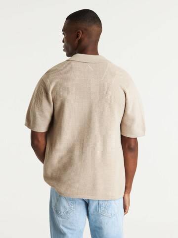 CHASIN' Comfort fit Button Up Shirt 'Raf' in Beige
