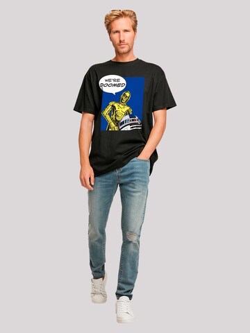 T-Shirt 'C3-PO We're Doomed' F4NT4STIC en noir
