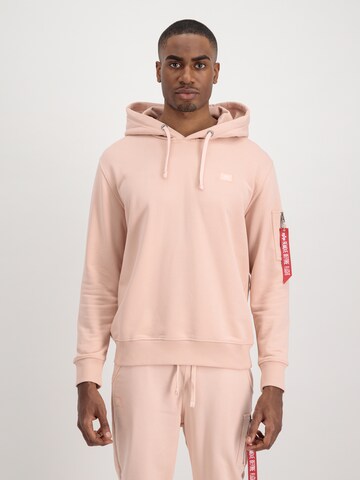 Sweat-shirt 'X-Fit' ALPHA INDUSTRIES en rose : devant