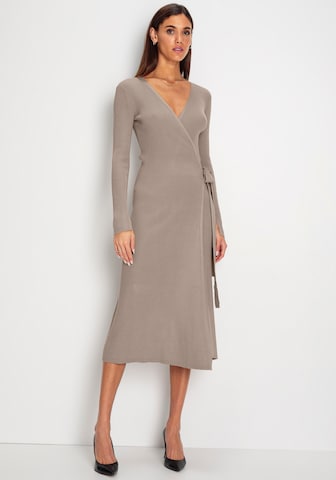 HECHTER PARIS Strickkleid in Beige