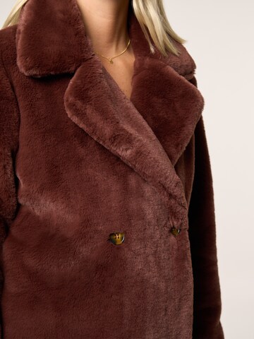 ABOUT YOU x Laura Giurcanu Winter Coat 'Amy' in Brown