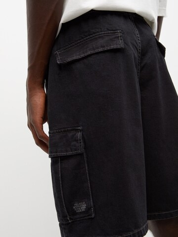 Pull&Bear Loose fit Cargo jeans in Black