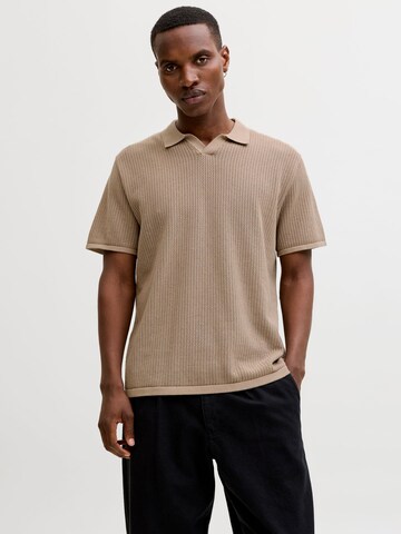 JACK & JONES - Camiseta en beige: frente