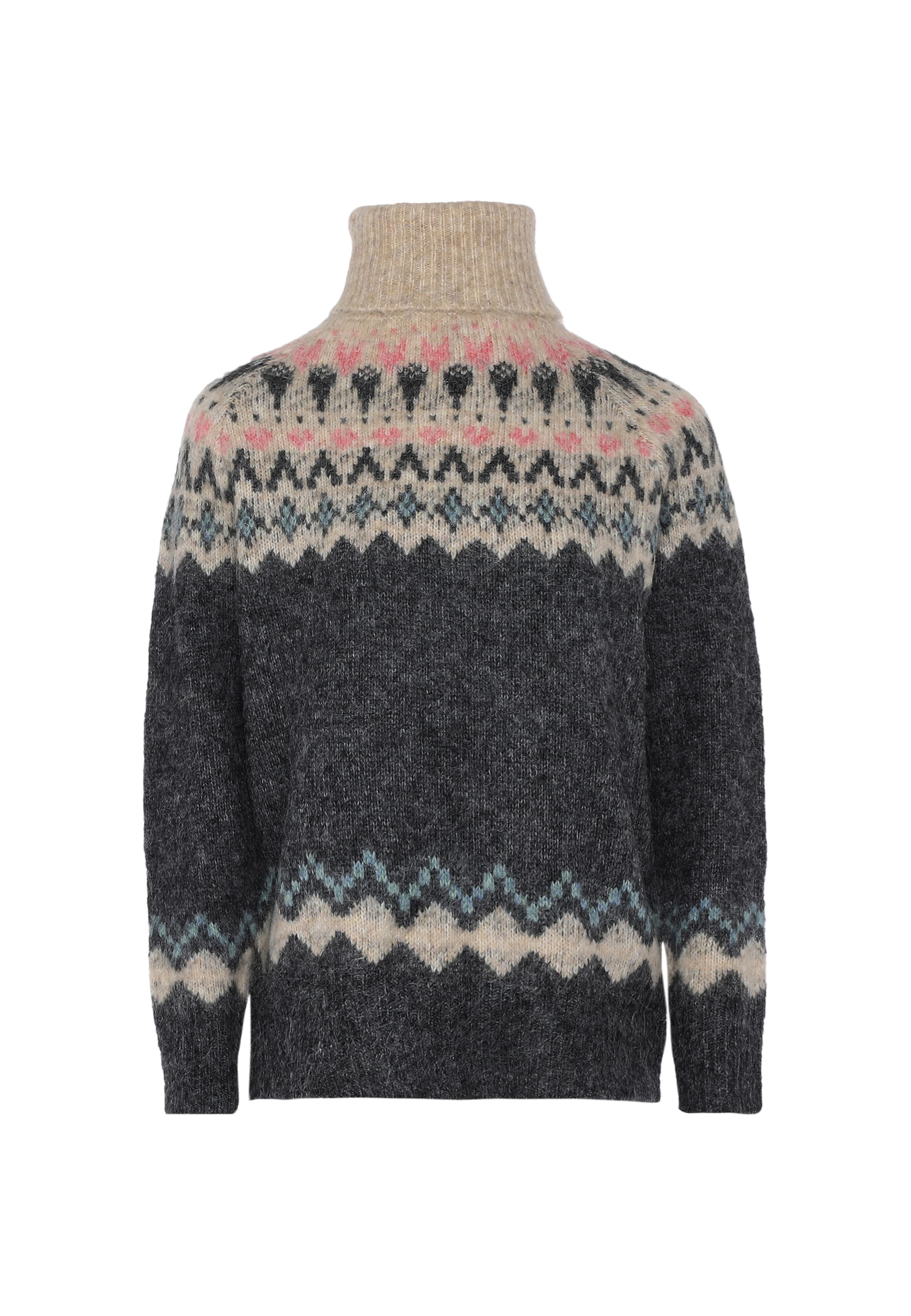 Jalene Jersey en beige moteado / turquesa / gris moteado / salmón, Vista del producto