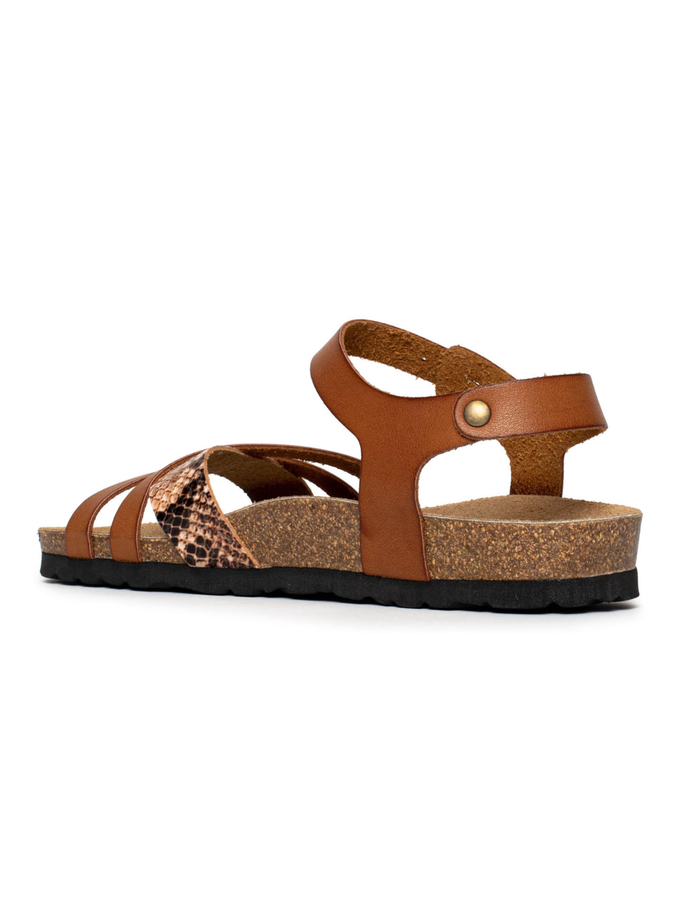 Bayton - Sandalias con hebilla 'Denia' en marrón