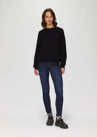 QS Sweatshirt in Schwarz