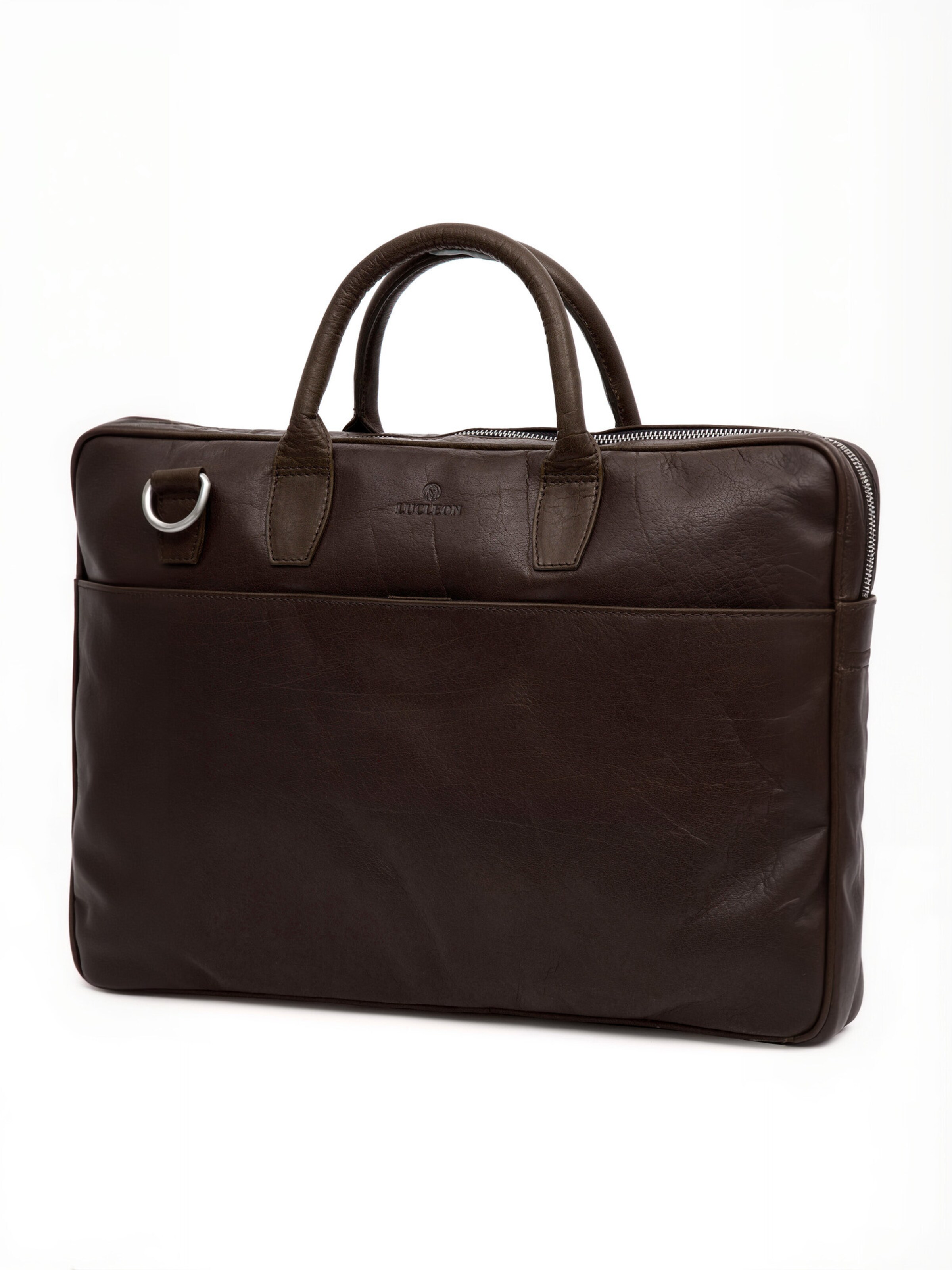 Lucleon Laptoptas ' Montreal ' in Bruin: voorkant