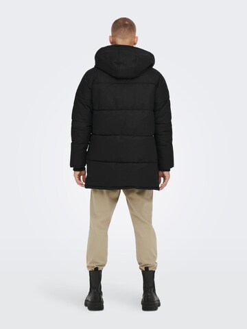 Only & Sons Winter Jacket 'MATHEO' in Black