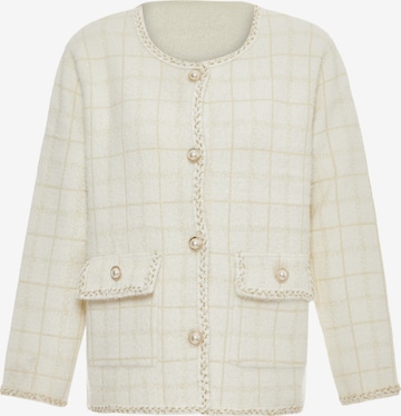 ZITHA - Casaco de malha em branco: frente