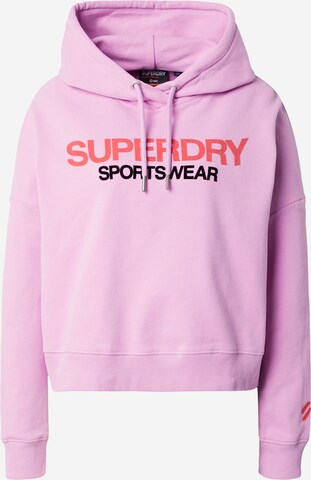 Superdry Sweatshirt in Purple: front