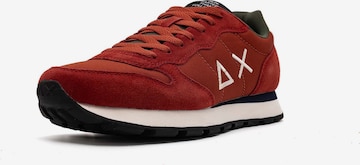 SUN68 Sneakers laag 'Tom' in Rood: voorkant