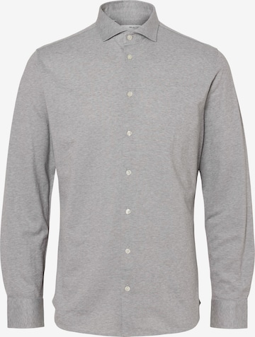 Chemise 'BOND' SELECTED HOMME en gris : devant