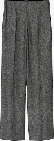 MANGO Regular Pleated Pants 'BLAKE' in Grey: front