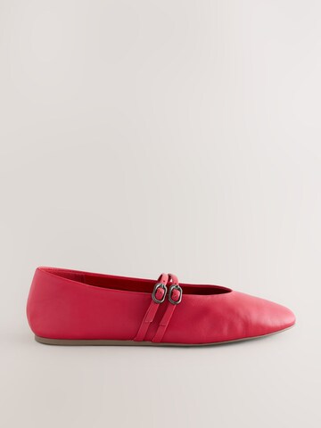 Next - Bailarinas con hebilla 'Forever Comfort' en rojo