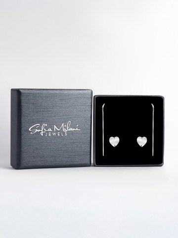 Sofia Milani Ohrringe 'Heart'‌‌‌‌‌ in Silber