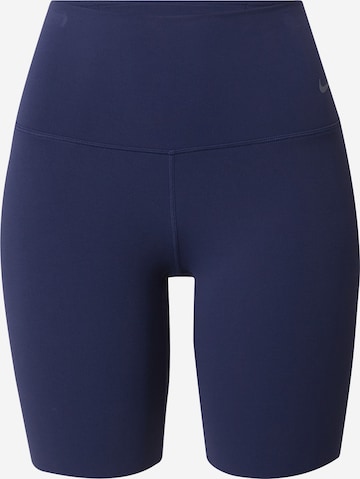 NIKE Skinny Sportbroek 'ZENVY' in Blauw: voorkant