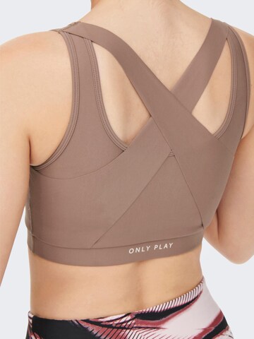 ONLY PLAY Bustier Sport-BH 'Marion' in Braun