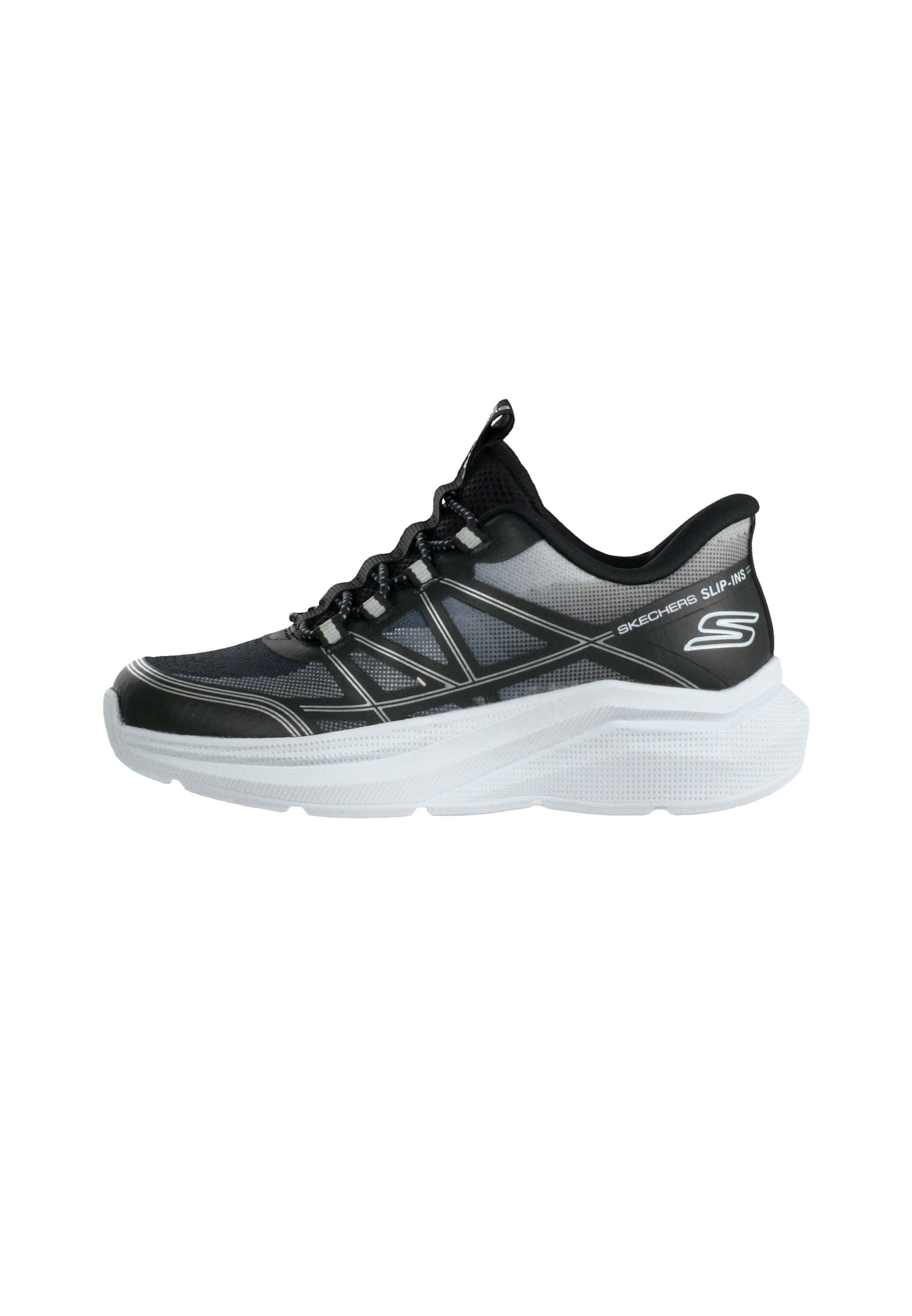 juoda SKECHERS Sportbačiai 'MICROSPEC VELOCITY - GRID-SHIFT': priekis