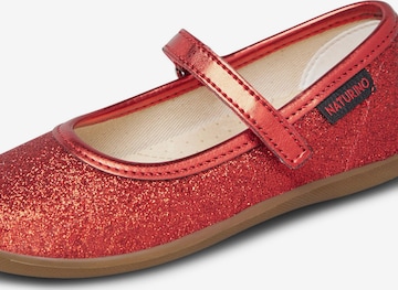 NATURINO Ballet Flats 'PAVIA 2' in Red: front