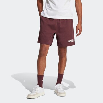 ADIDAS SPORTSWEAR - Loosefit Calças de desporto em vermelho: frente