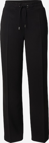 monari Loosefit Suorat housut värissä musta: etupuoli