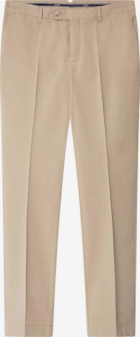 Coupe slim Pantalon chino 'Kensington' Hackett London en beige : devant