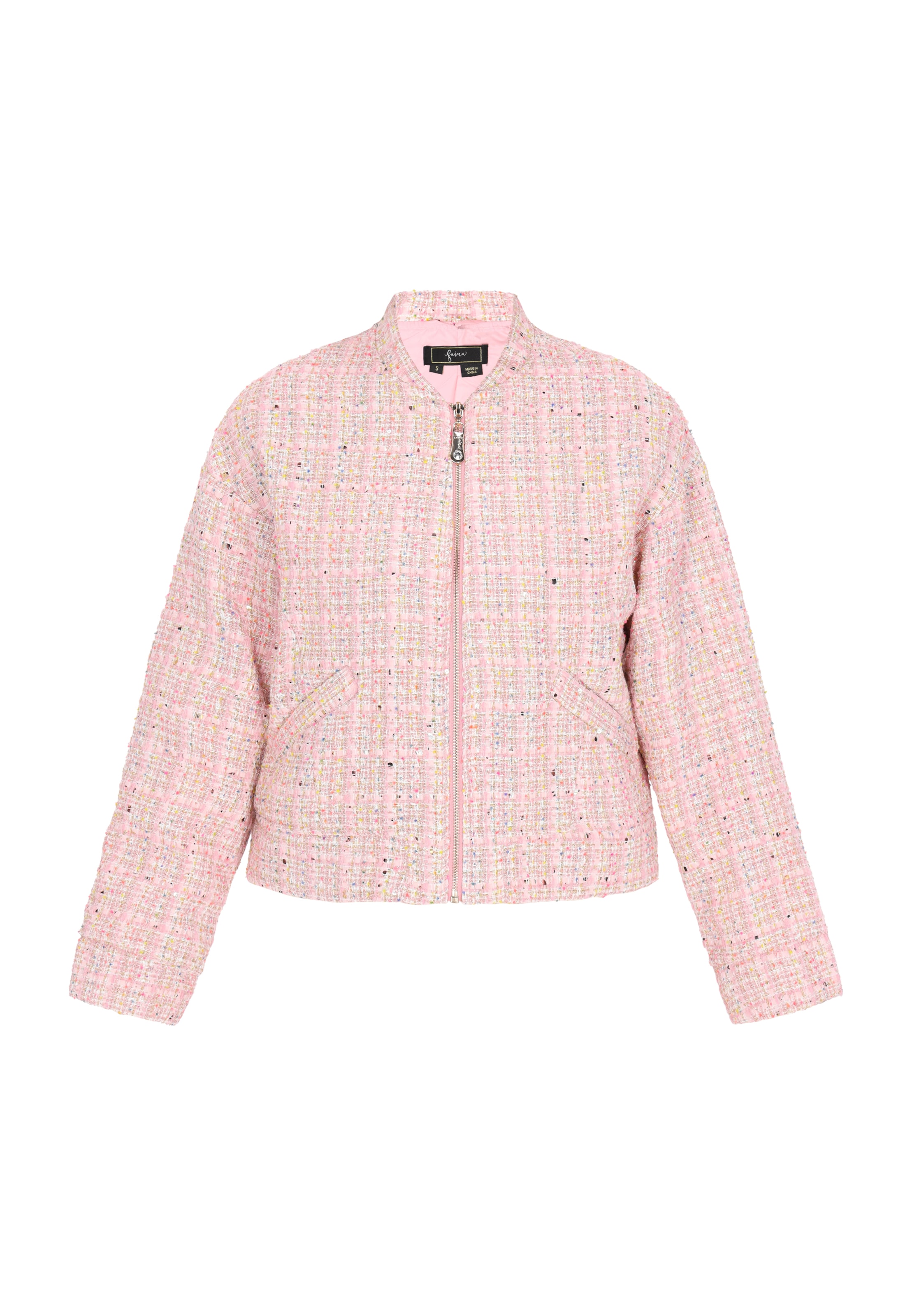 faina Prehodna jakna 'Fashion Look' | roza barva: sprednja stran