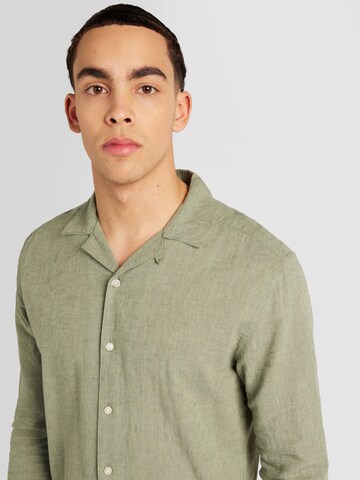 Only & Sons Regular fit Button Up Shirt 'CAIDEN' in Green