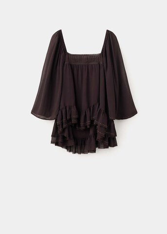 MANGO Blouse 'Marron' in Brown