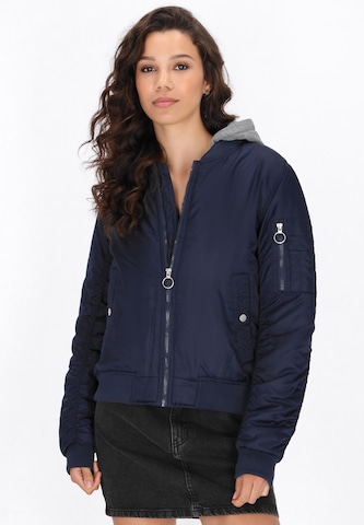 myMo ROCKS Between-season jacket in Blue: front