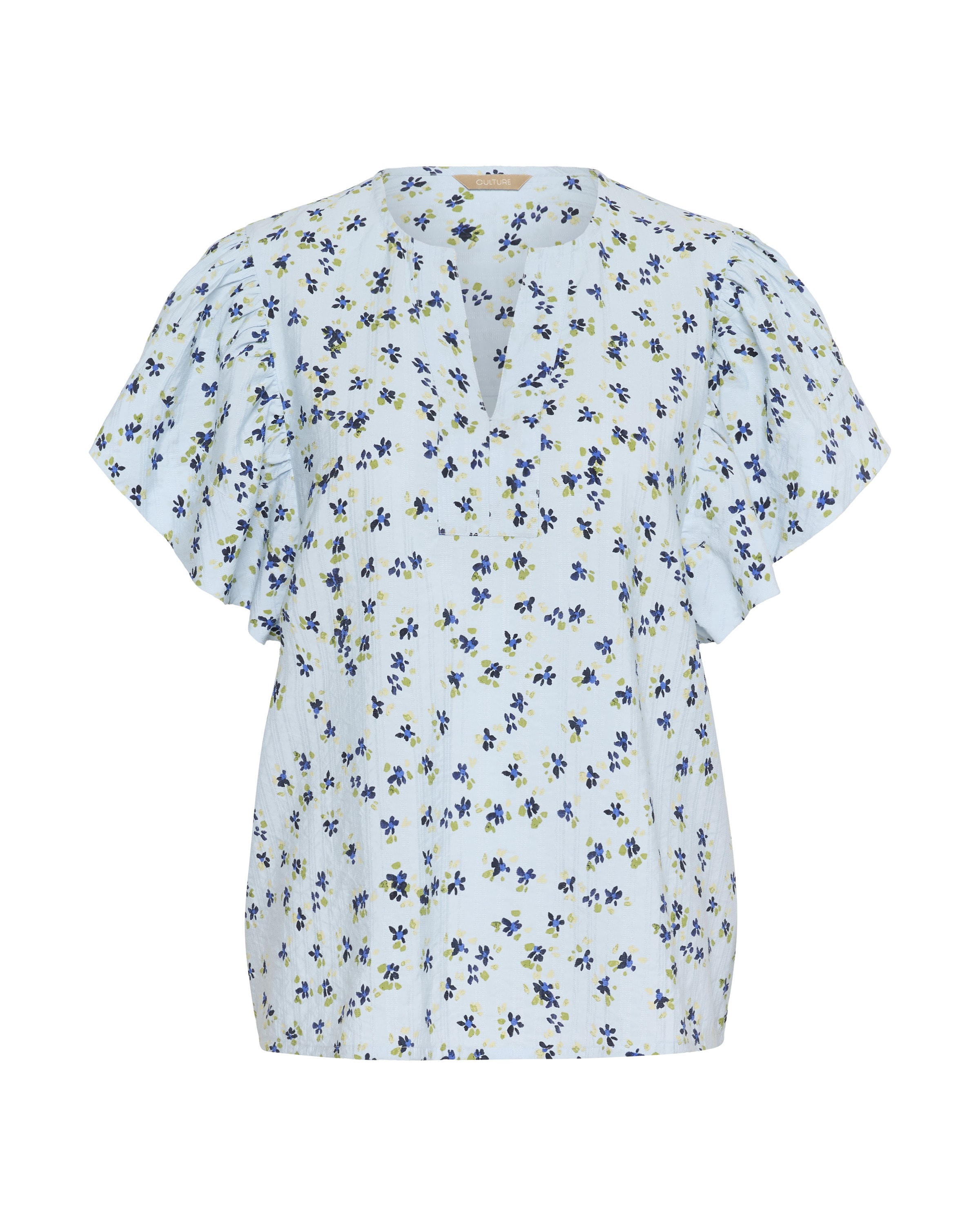 CULTURE Blouse 'Puglia' in Blue: front