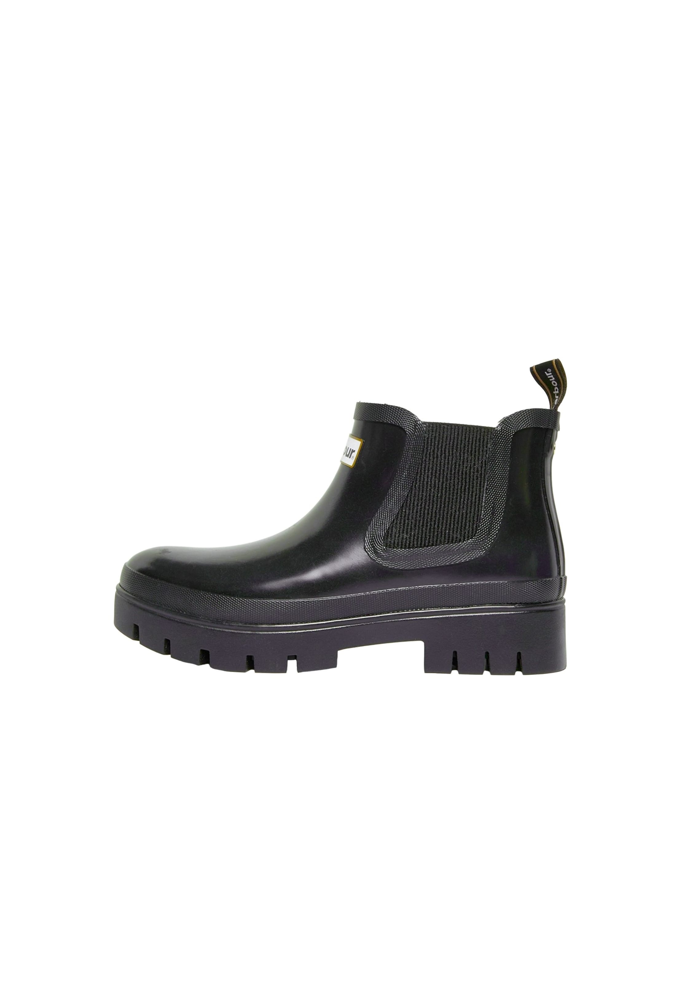 Bottes en caoutchouc 'Halton Welly' Barbour en noir : devant