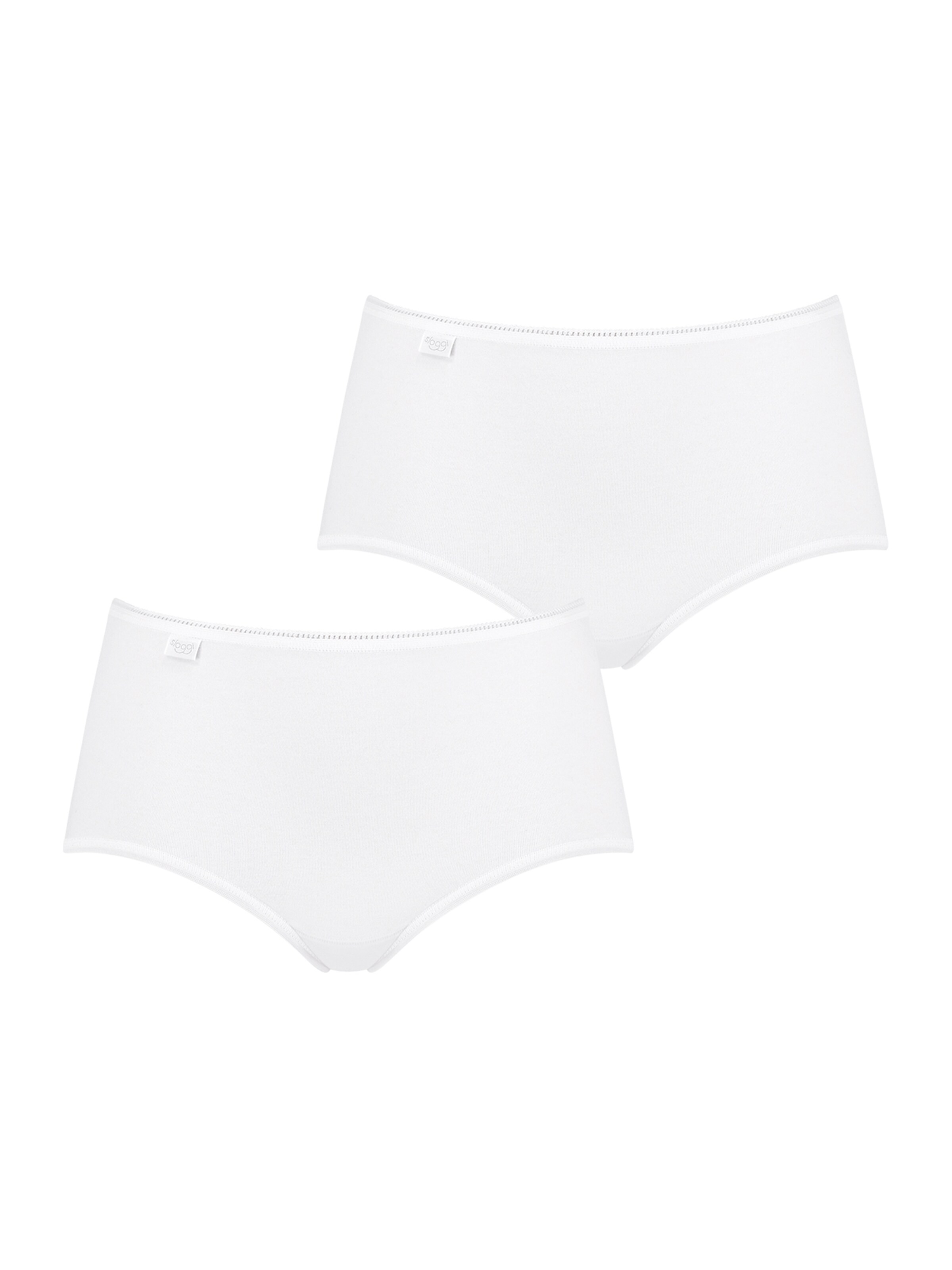SLOGGI Midislip ' 24/7 Cotton ' in Weiß: Vorderseite