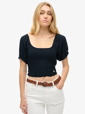 Superdry Blouse in Blauw: voorkant