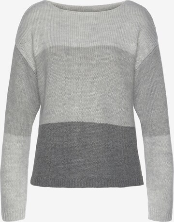 LASCANA Sweater in Grey: front