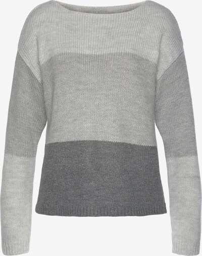 LASCANA Sweater in Light grey / Dark grey, Item view