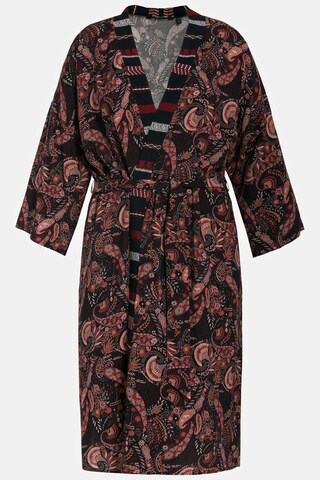 Ulla Popken Kimono in Schwarz: Vorderseite