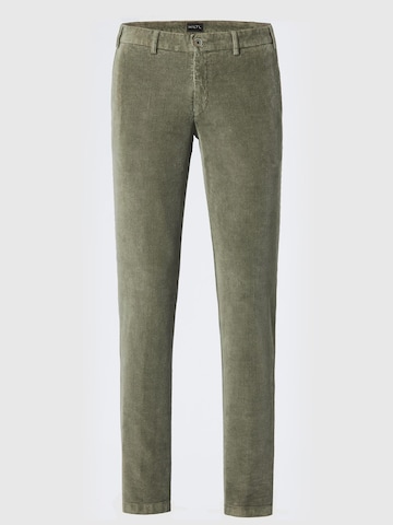 Hiltl Slim fit Chino Pants 'Tamo - Casual Corduroy' in Green: front