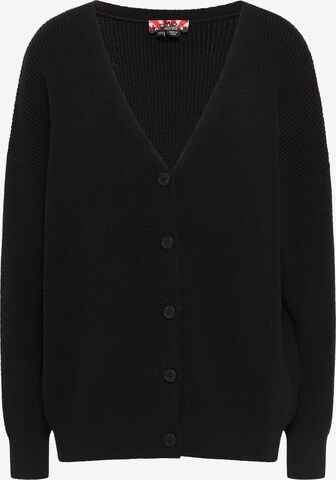 Cardigan myMo ROCKS en noir : devant